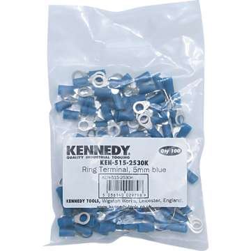 Kábelsaru gyűrűs kék 8mm 100db/csomag Kábelsaru gyűrűs kék 8mm 100db/csomag