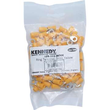 Kábelsaru gyűrűs sárga 10mm 100db/csomag Kábelsaru gyűrűs sárga 10mm 100db/csomag