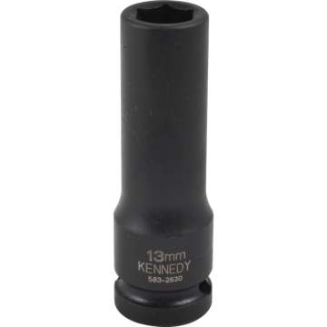 Hosszú erősített dugókulcs 1/2col meghajtóval 17mm Hosszú erősített dugókulcs 1/2col meghajtóval 17mm