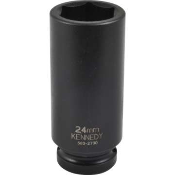 Hosszú erősített dugókulcs 1/2col meghajtóval 22mm Hosszú erősített dugókulcs 1/2col meghajtóval 22mm
