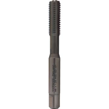 Egyenes hornyú kézi készre vágó menetfúró M8,0 x 1,25mm HSS ISO529 Egyenes hornyú kézi készre vágó menetfúró M8,0 x 1,25mm HSS ISO529