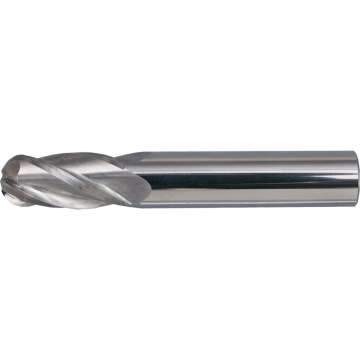 Négyélű, rádiuszos ujjmaró, mikroszemcsés tömör keményfém 12,0mm x 25,0mm x 75,0mm ANSI Négyélű, rádiuszos ujjmaró, mikroszemcsés tömör keményfém 12,0mm x 25,0mm x 75,0mm ANSI