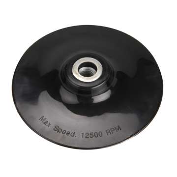 115mm sarokcsiszolóhoz tépőzáras gumitányér, M14, lágy EXTOL 115mm sarokcsiszolóhoz tépőzáras gumitányér, M14, lágy EXTOL