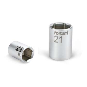 FORTUM dugófejek, 1/2col, 36 mm, 61CrV5, mattkróm