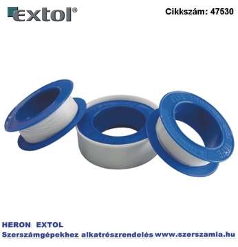 Tömítő szalag, teflon 0,075 x 12 mm x 10m 100db/bliszter PTFE