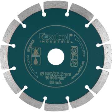 150mm EXTOL INDUSTRIAL szegmentált, ipari gyémántvágó száraz vágásra 150mm EXTOL INDUSTRIAL szegmentált, ipari gyémántvágó száraz vágásra