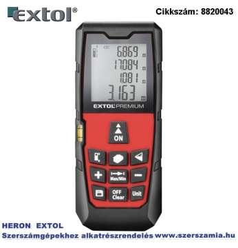 Távolságmérő, digitális lézeres mérési tartomány: 0,05-80m, pontosság: plusz/-1,5 mm, 98 g + AJÁNDÉK