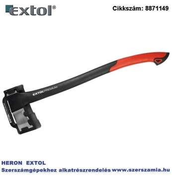 Hasító fejsze, ékes, Nylon nyél, 2200g, edzett acél, 900 mm hosszú hajlított nyél Hasító fejsze, ékes, Nylon nyél, 2200g, edzett acél, 900 mm hosszú hajlított nyél