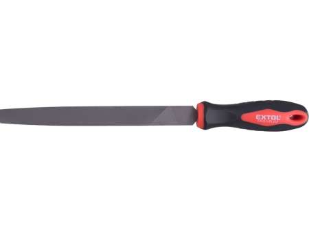 Fémreszelő 200mm lapos, T12 acél, vágat 2, finom, TPR gumis műanyag nyél Fémreszelő 200mm lapos, T12 acél, vágat 2, finom, TPR gumis műanyag nyél