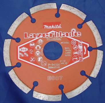 Szegmentált tárcsa lézerhegesztett standard 115 mm LB7 MAKITA (MK-P-34506) Szegmentált tárcsa lézerhegesztett standard 115 mm LB7 MAKITA (MK-P-34506)