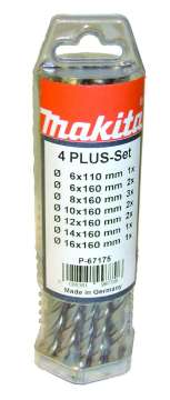 Fúrókészlet gépész SDS-Plus 4 plus 12db-os MAKITA (MK-P-67197) Fúrókészlet gépész SDS-Plus 4 plus 12db-os MAKITA (MK-P-67197)