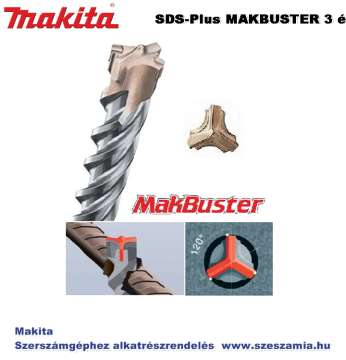 Fúrószár 3 élű SDS-Plus 14 x 460 mm MAKBUSTER T2 MAKITA (MK-P-79697) Fúrószár 3 élű SDS-Plus 14 x 460 mm MAKBUSTER T2 MAKITA (MK-P-79697)