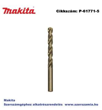 Fémfúró HSS Co5 sz.11,5 x 142 mm T2 MAKITA 5db/csomag (MK-P-61771-5) Fémfúró HSS Co5 sz.11,5 x 142 mm T2 MAKITA 5db/csomag (MK-P-61771-5)