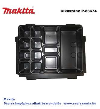 Több részes tartozék tároló betét MakPac T2 MAKITA (MK-P-83674) Több részes tartozék tároló betét MakPac T2 MAKITA (MK-P-83674)