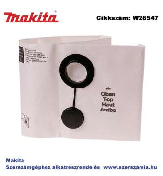 Porzsák 443 gépekhez MAKITA 5db/csomag (MK-W28547) Porzsák 443 gépekhez MAKITA 5db/csomag (MK-W28547)