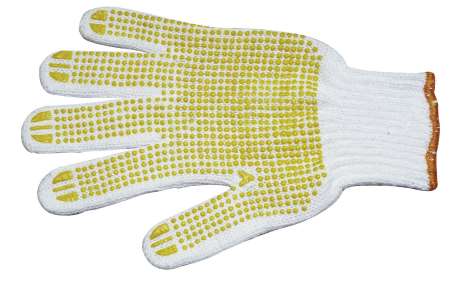 Pamutkesztyű, pettyes tenyérrész, CAT1 Cottonstar Grip M/8 Pamutkesztyű, pettyes tenyérrész, CAT1 Cottonstar Grip M/8