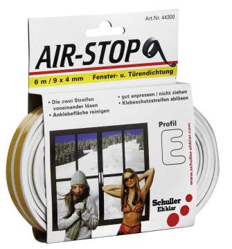 Tömítőszalag, gumi, 1-3,5mm résmérethez, barna Airstop E brown Tömítőszalag, gumi, 1-3,5mm résmérethez, barna Airstop E brown