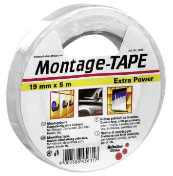 Mount Tape 19mmx5m white Mount Tape 19mmx5m white