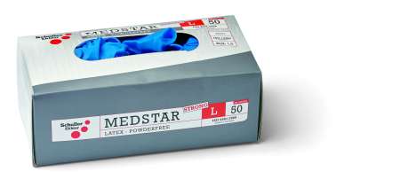 Egyszer használatos extra vastag latex kesztyű, púdermentes 50 Medstar Latex strong PF L/9" 50db Egyszer használatos extra vastag latex kesztyű, púdermentes 50 Medstar Latex strong PF L/9" 50db