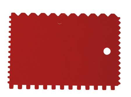 Fogazott spatulya, műanyag Karo Synt 90x130mm Fogazott spatulya, műanyag Karo Synt 90x130mm
