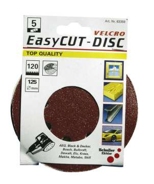 Csiszolókorong, tépőzáras, 8 lyukas 5 Royalcut D125 P120 5db Csiszolókorong, tépőzáras, 8 lyukas 5 Royalcut D125 P120 5db